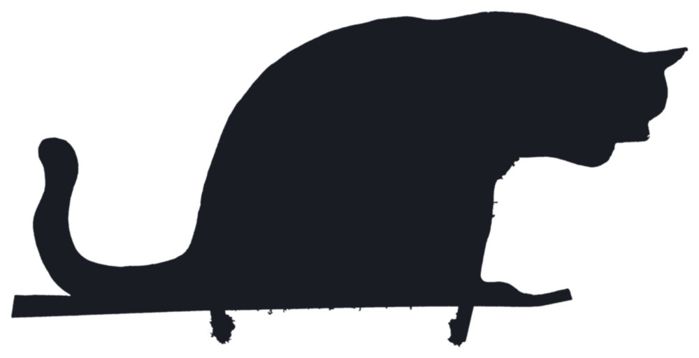 Logo Le Roi des Chats — silhouette de chat